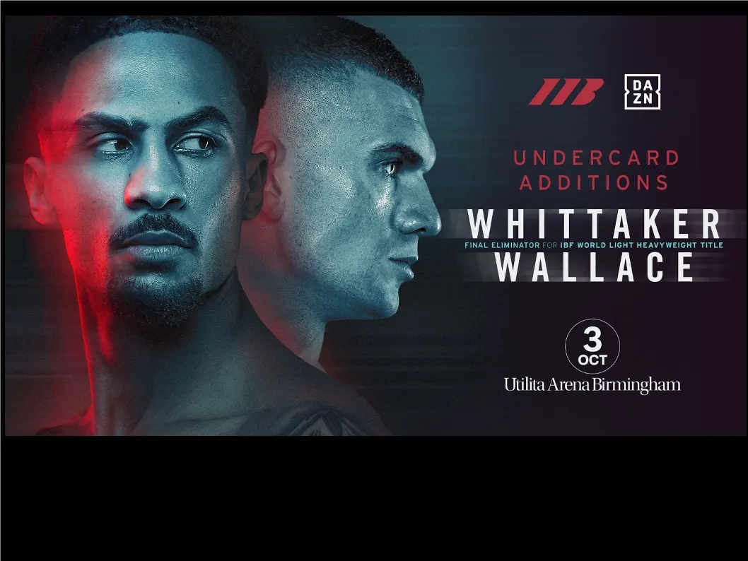 Matchroom confirme le programme de Birmingham pour Whittaker-Wallace le 3 octobre