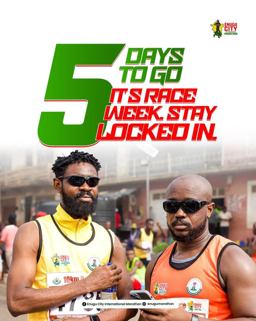 Le marathon de la ville d’Enugu 2026 entame son compte à rebours final de cinq jours dans la ville du charbon